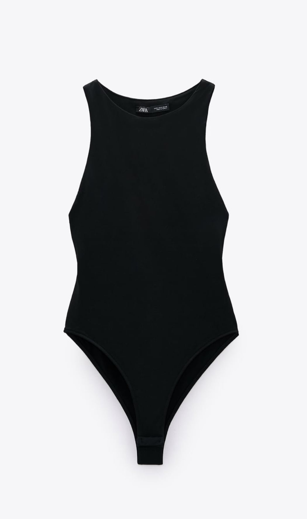 Bodysuit básico alicrado -  Negro