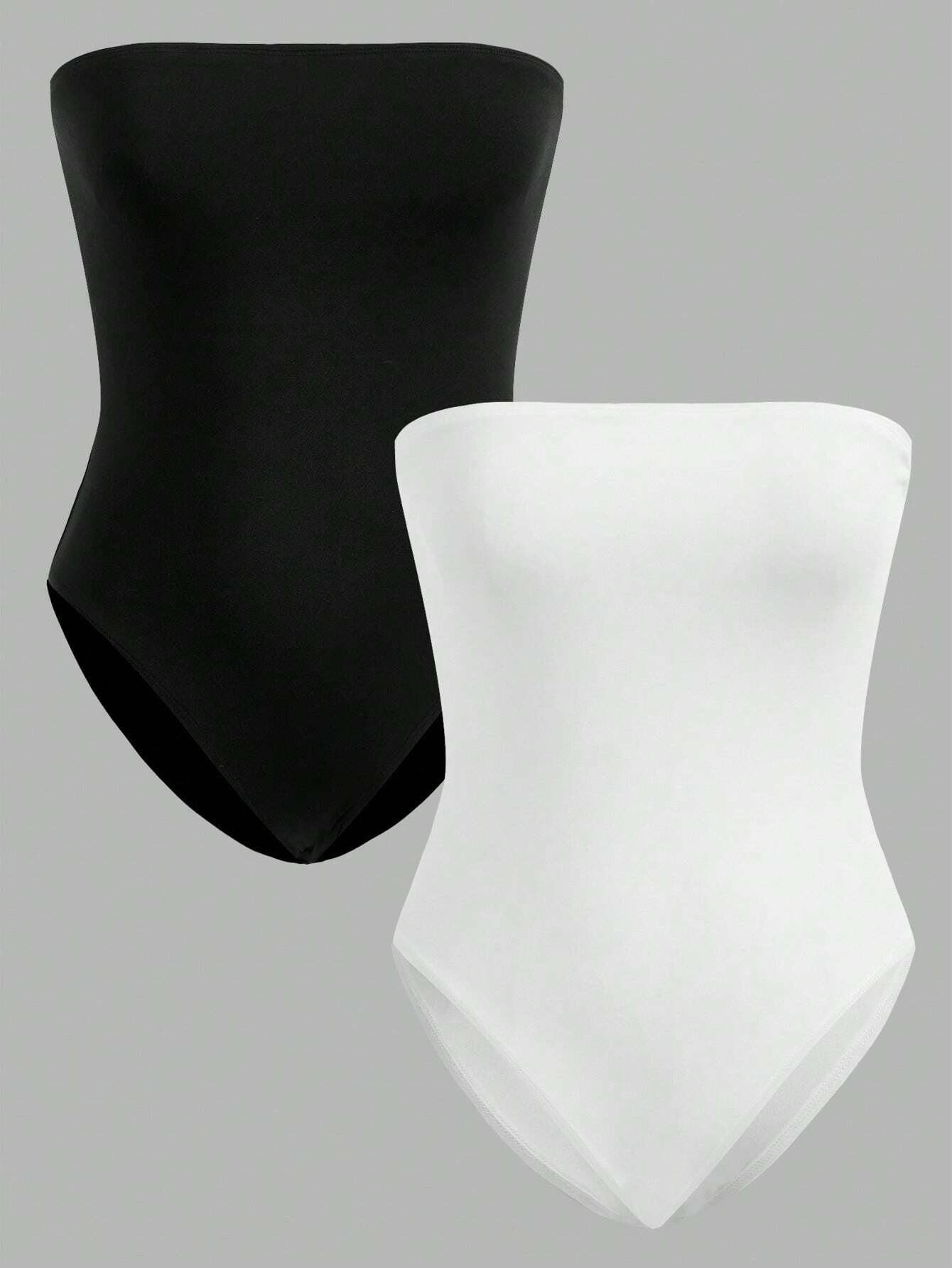Bodysuit básico strapless - Blanco