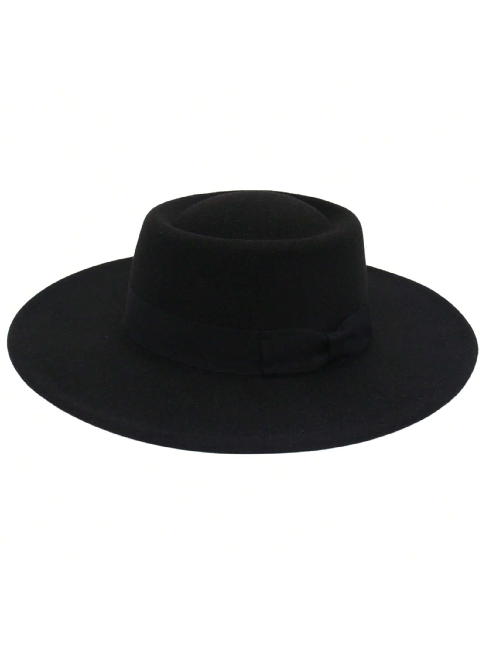 Sombrero negro plano
