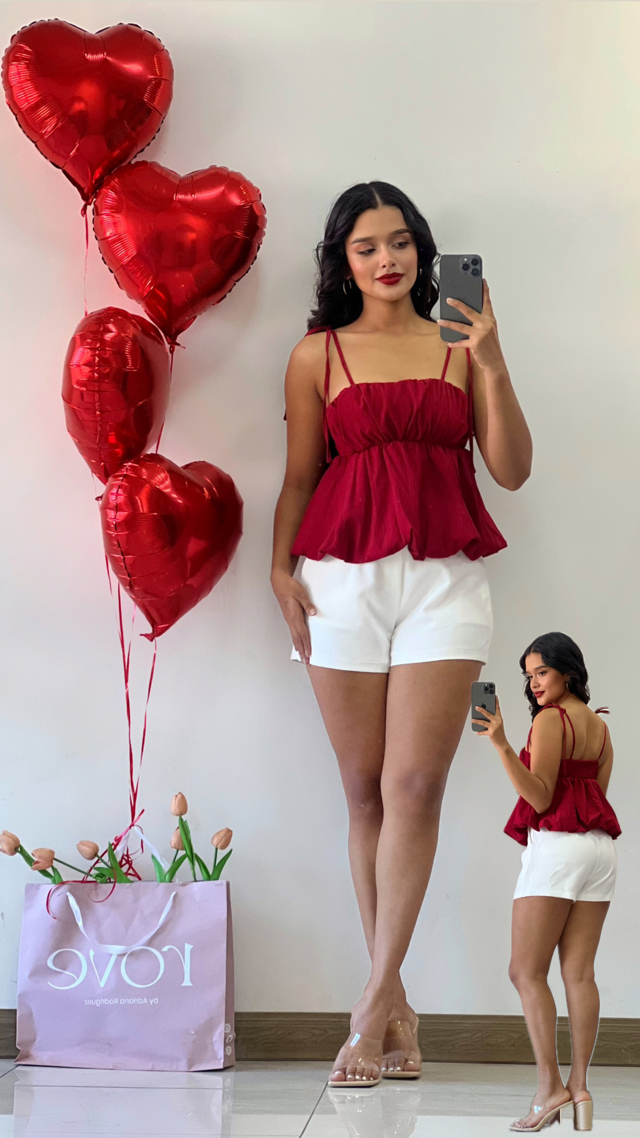 Blusa empopada de tirantes