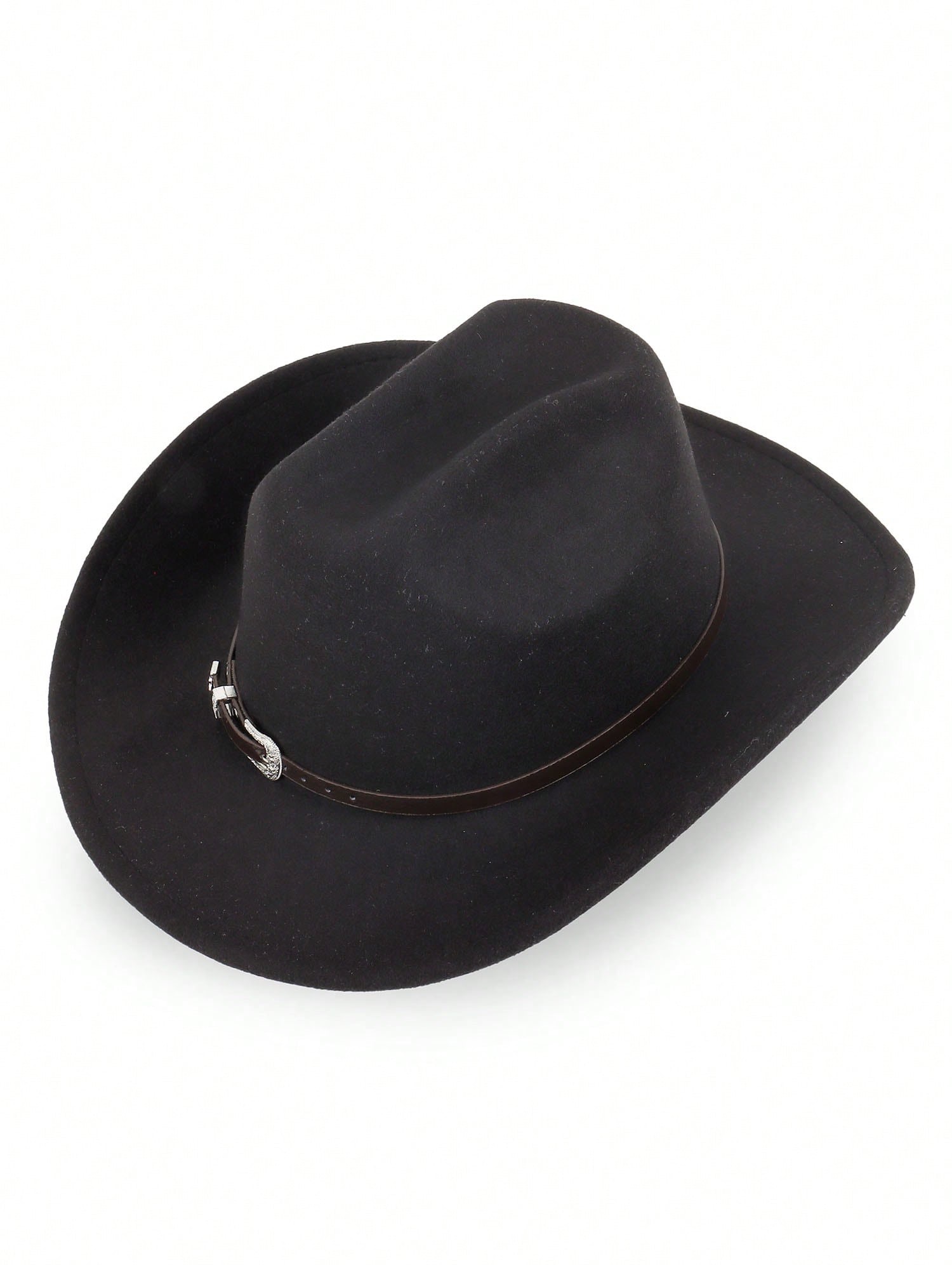 Sombrero negro con hebilla
