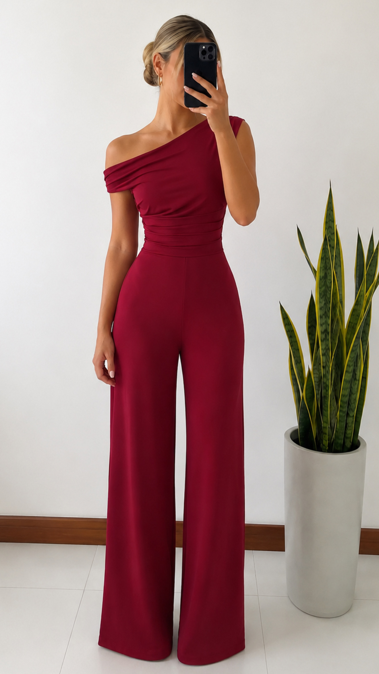 Jumpsuit formal red