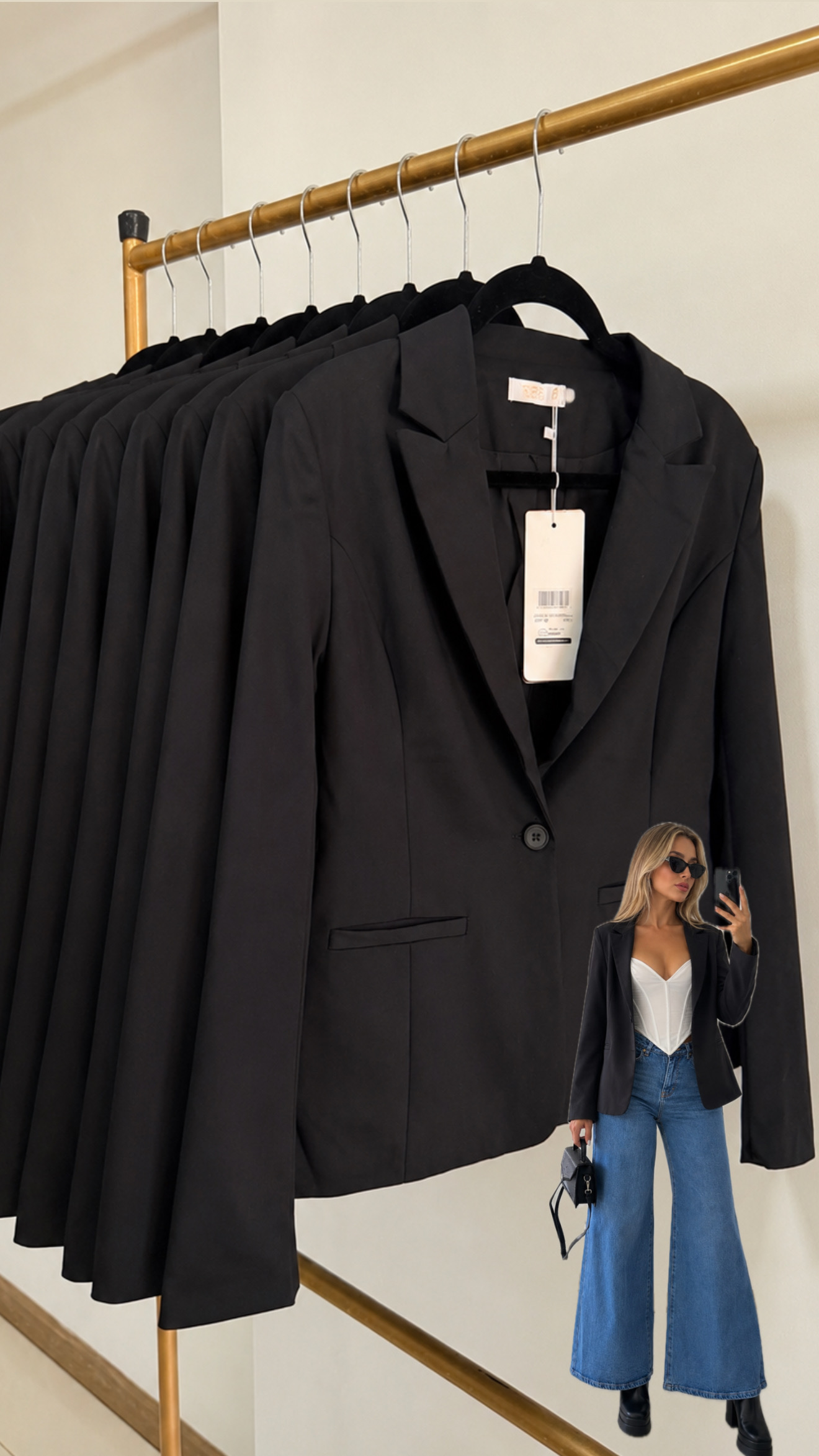 Blazer de vestir negro