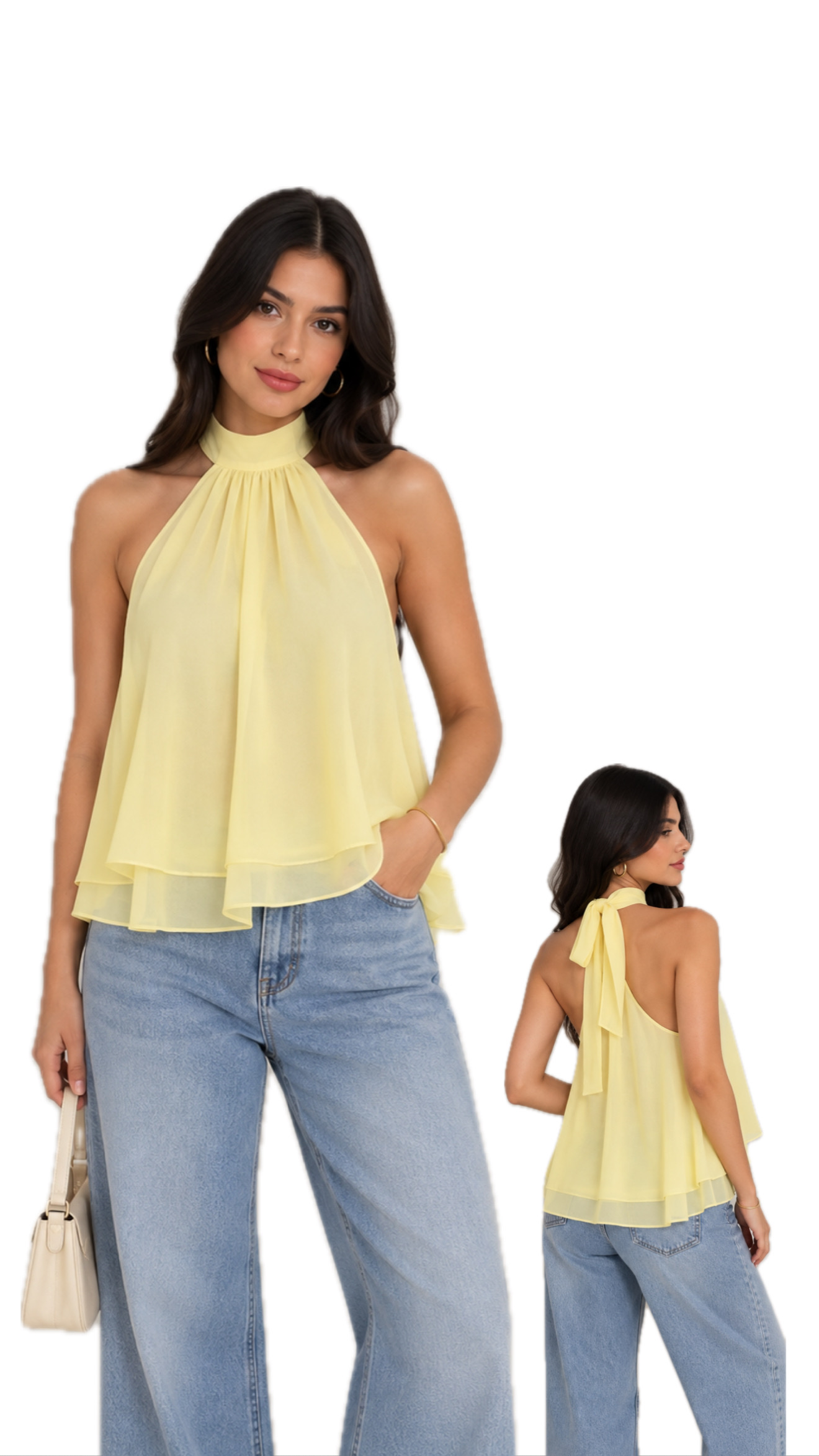 Blusa butter yellow